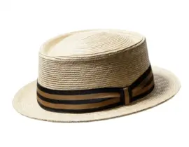 Strohhut Trilby Freiamt TägligerIn natur mit gold-schwarzem Hutband