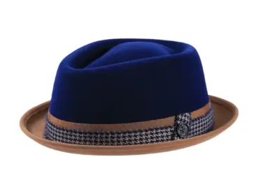 Player Diamant Shape Velours Haarfilzhut zweifarbig