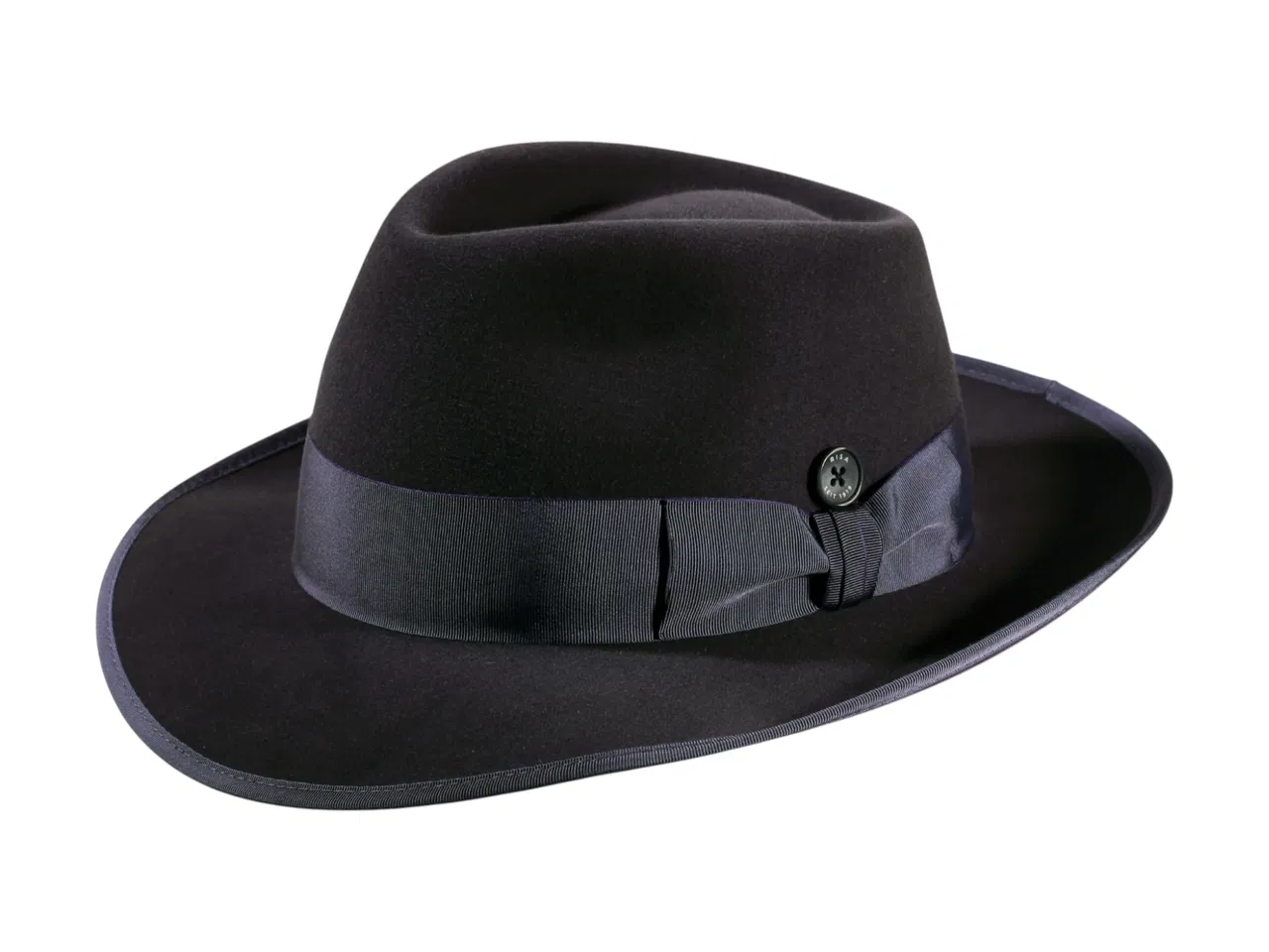 Bogart Fedora Haarfilzhut mit Klapprand – handgefertigt in der Schweiz