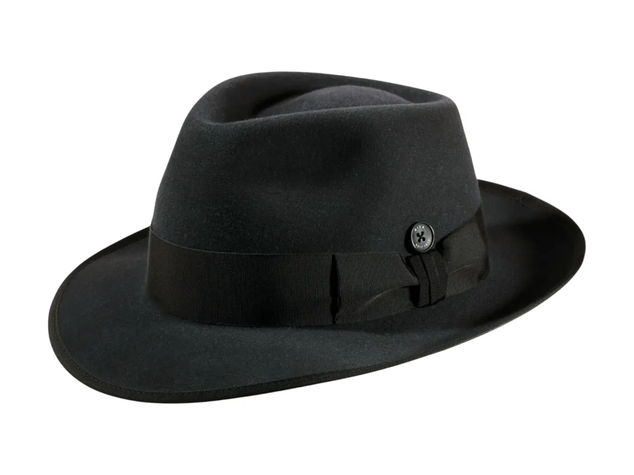 Bogart Fedora Haarfilzhut mit Klapprand – handgefertigt in der Schweiz