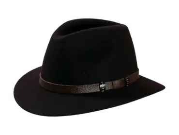 Traveler Filzhut waterproof & crushable mit Lederband, handgefertigt in der Schweiz