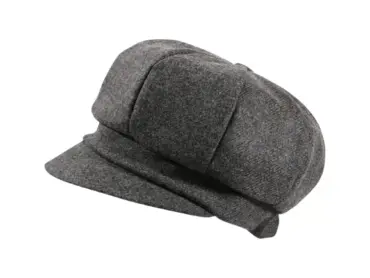 Ballonmütze Merino Wolle Moon Anthrazit