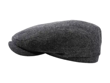 Schiebermütze pure Wool braun & anthrazit – Handarbeit Risa