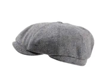 Paperboy Wollmütze Tito in Tweed-Muster, Kakao oder Jeans